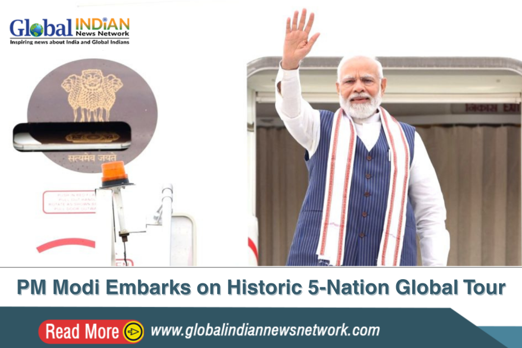PM Modi Embarks on Historic 5-Nation Global Tour