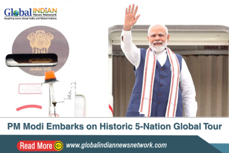 PM Modi Embarks on Historic 5-Nation Global Tour