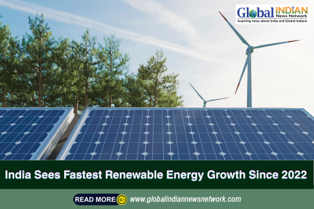 India Sees Fastest Renewable Energy Growth Since 2022