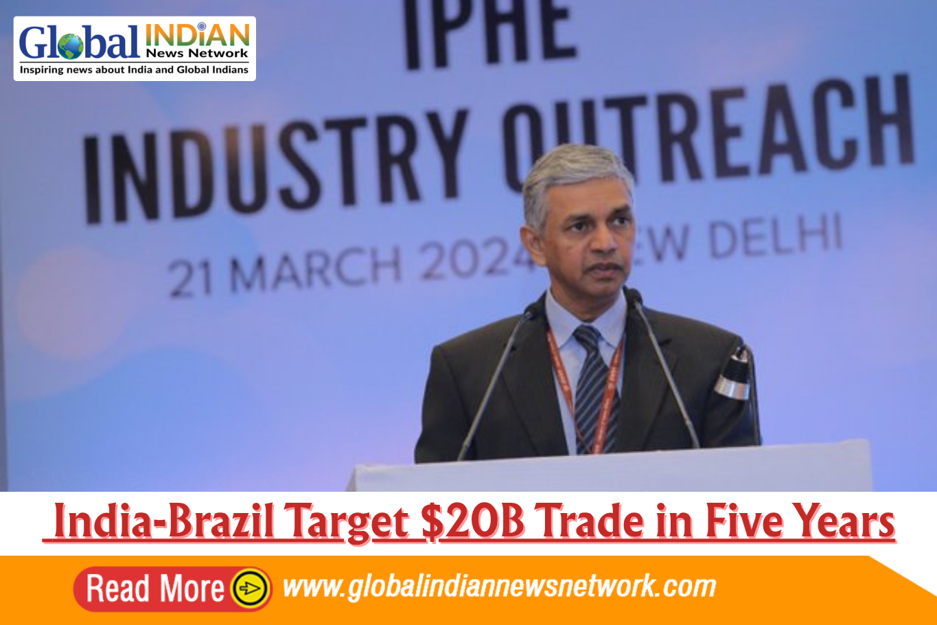  India-Brazil Target $20B Trade in Five Years
