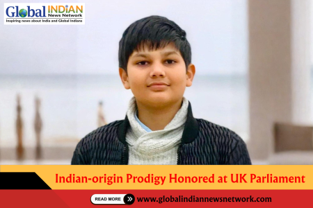 Indian-origin Prodigy Honored at UK Parliament