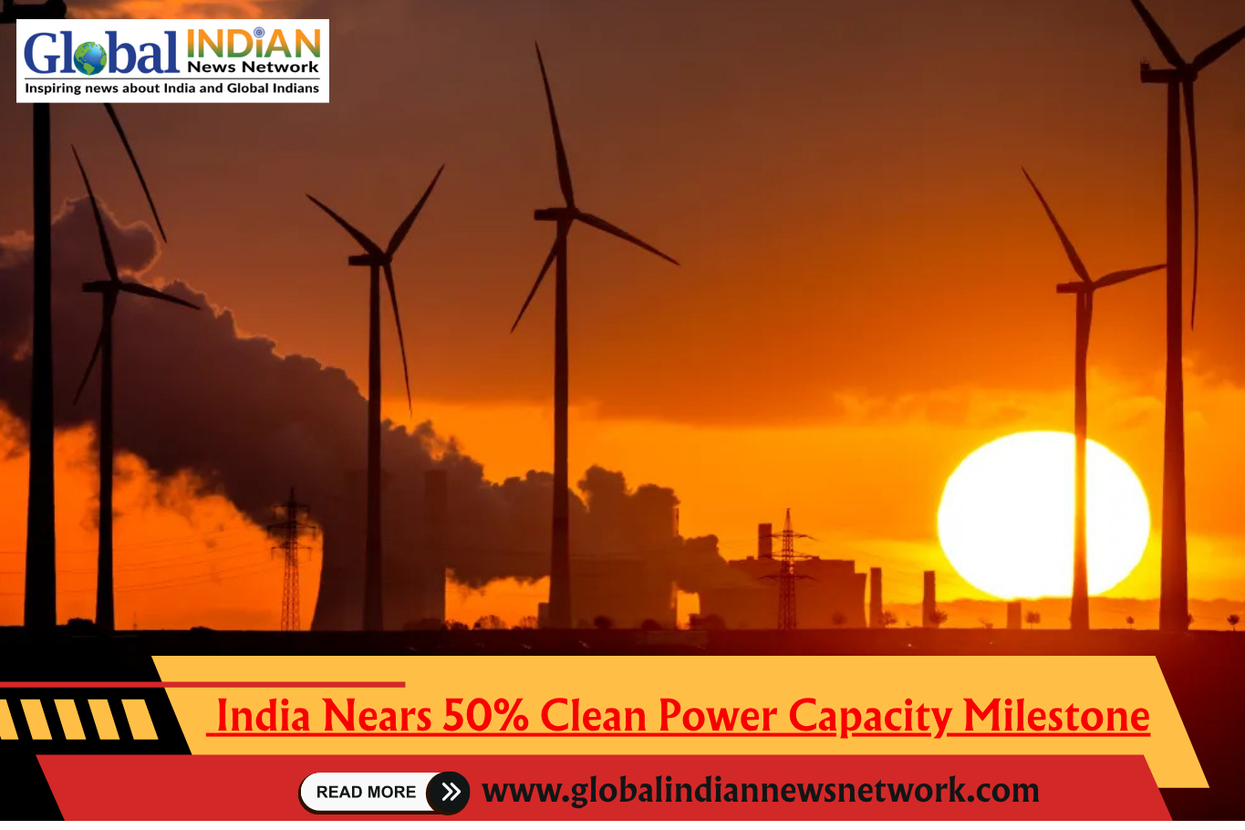 India Nears 50% Clean Power Capacity Milestone