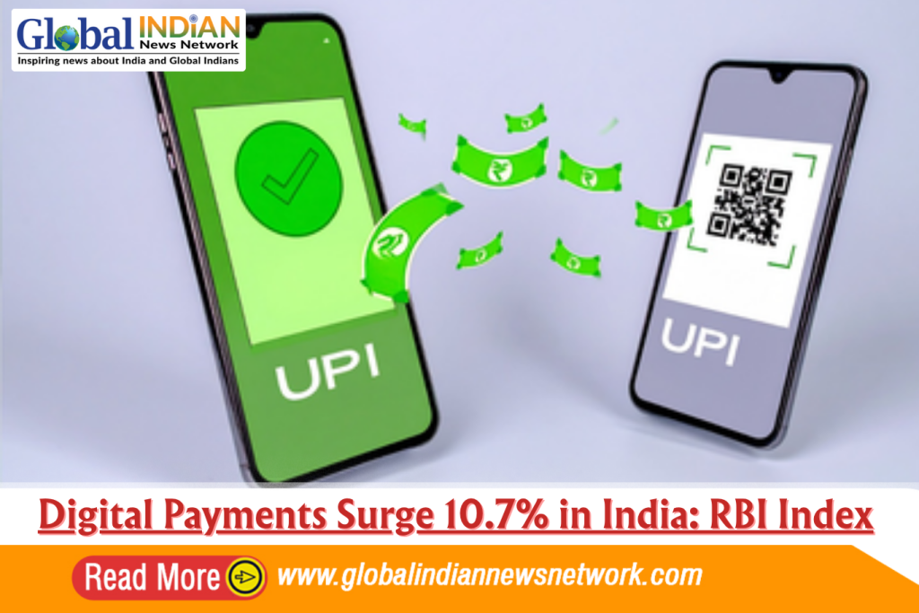 Digital Payments Surge 10.7% in India: RBI Index