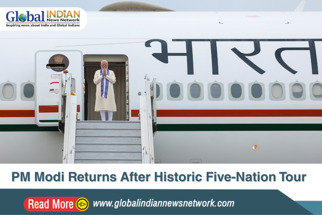 PM Modi Returns After Historic Five-Nation Tour