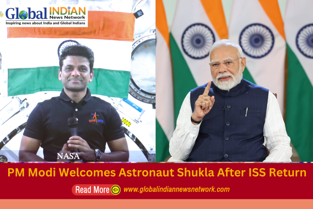PM Modi Welcomes Astronaut Shukla After ISS Return PM Modi Welcomes Astronaut Shukla After ISS Return