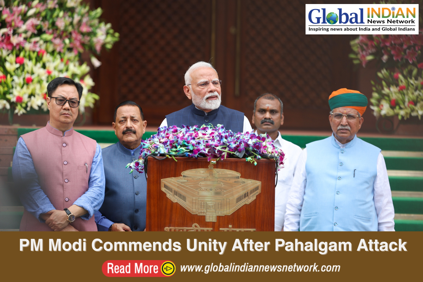PM Modi Commends Unity After Pahalgam Attack PM Modi Commends Unity After Pahalgam Attack