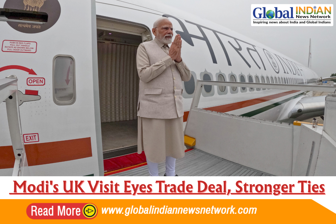  Modi's UK Visit Eyes Trade Deal, Stronger Ties