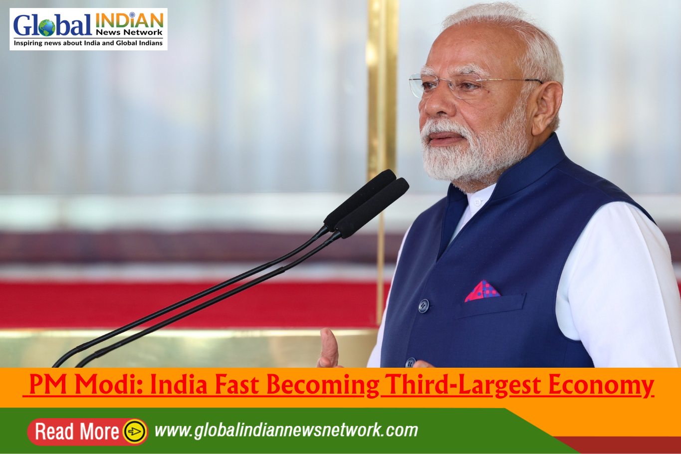 PM Modi: India Fast Becoming Third‑Largest Economy