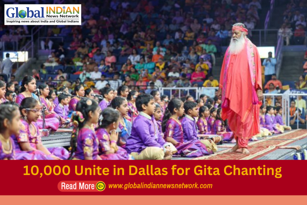 10,000 Unite in Dallas for Gita Chanting 10,000 Unite in Dallas for Gita Chanting