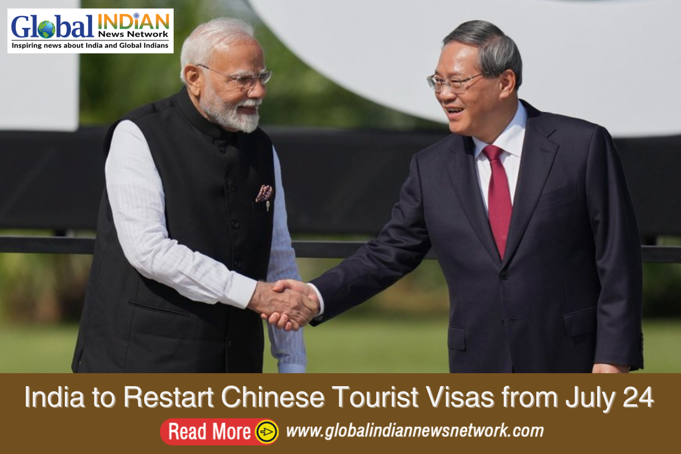  India to Restart Chinese Tourist Visas from July 24
