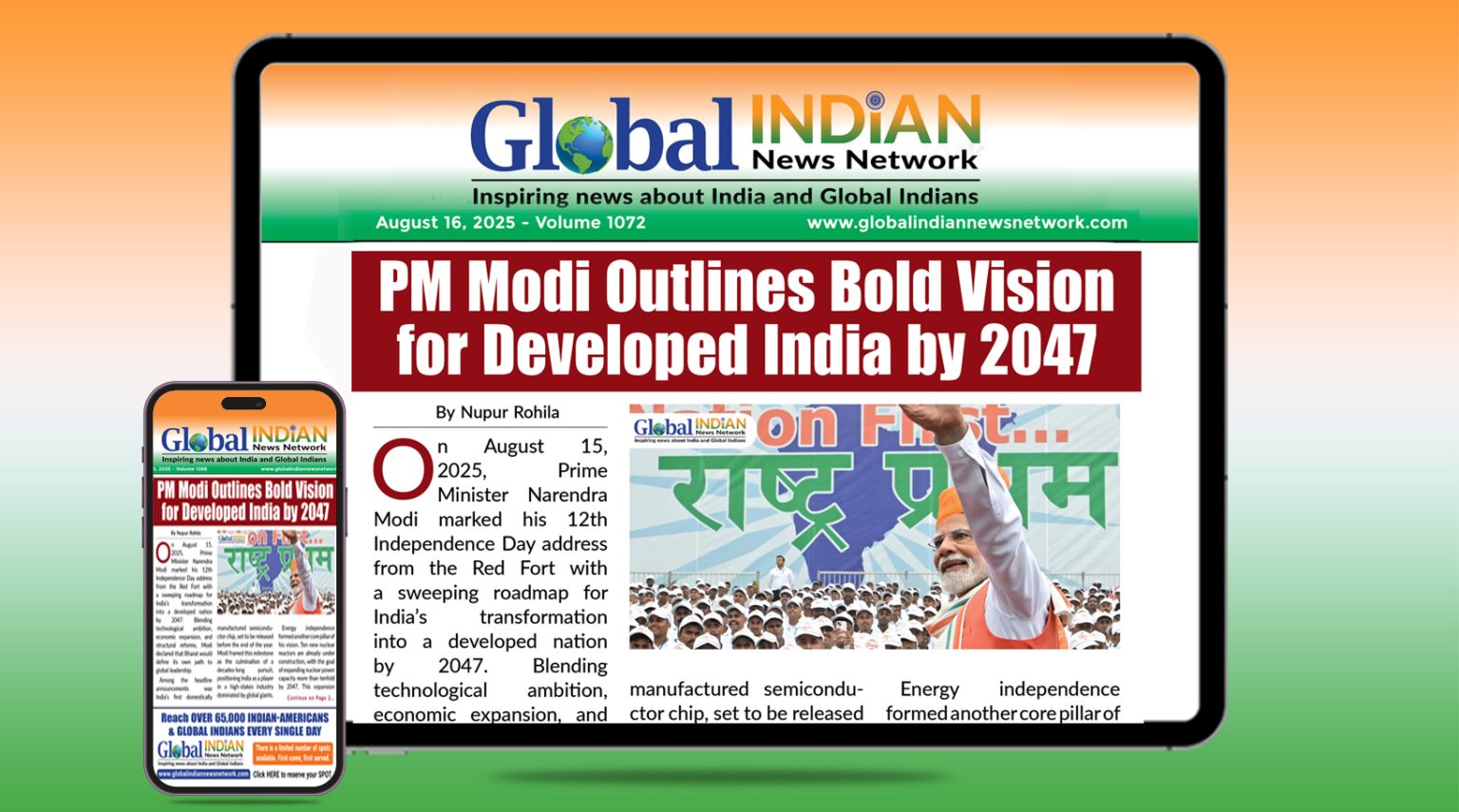 PM Modi Outlines Bold Vision for Developed India by 2047 & Weekly Summary of Global Indians