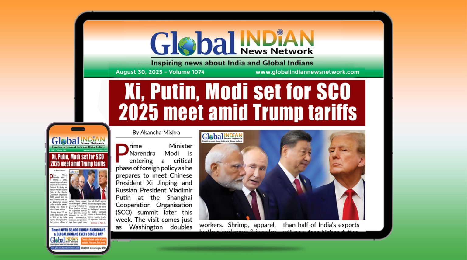 Xi, Putin, Modi set for SCO 2025 meet amid Trump tariffs & Weekly Summary of Global Indians