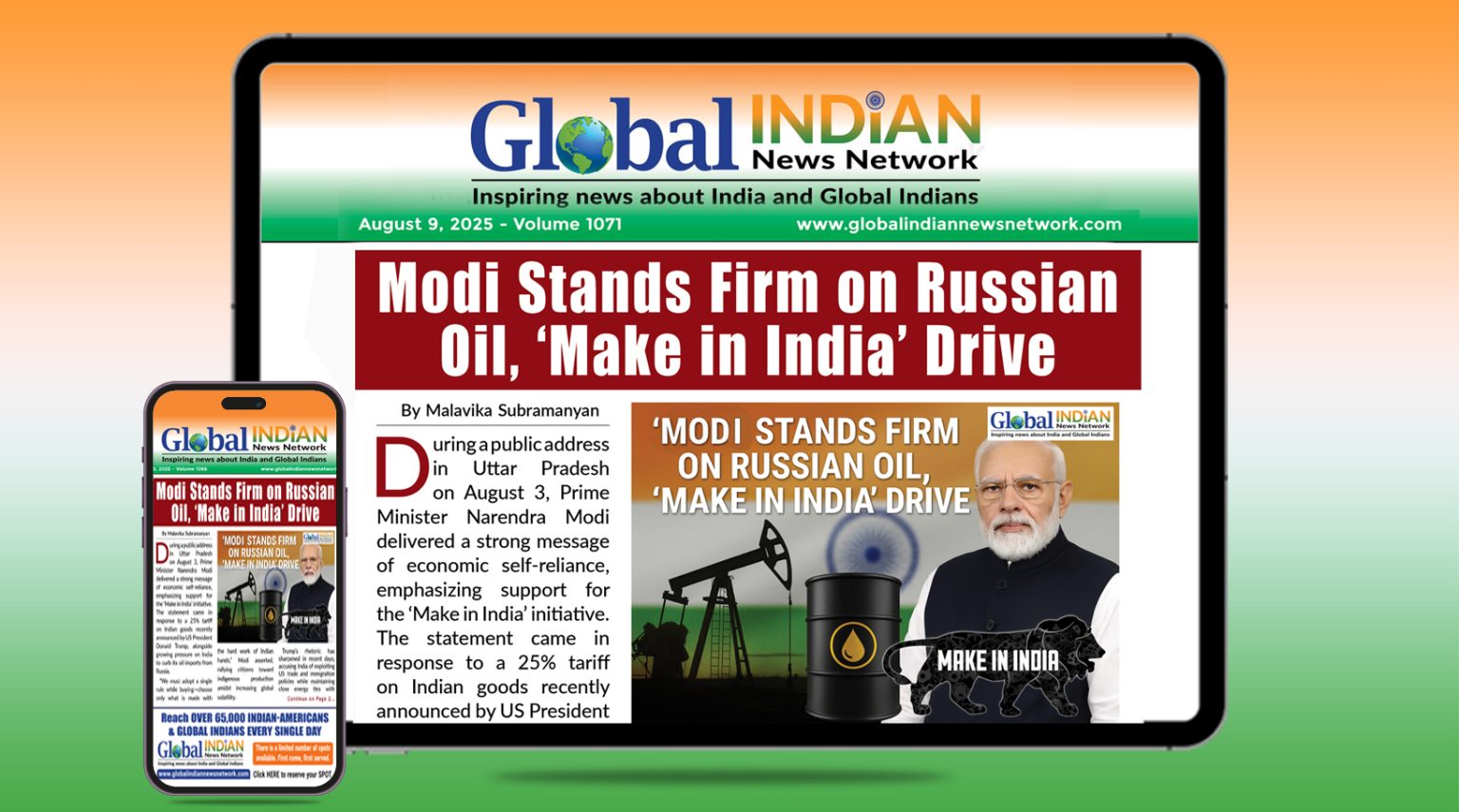 Modi Stands Firm on Russian Oil, ‘Make in India’ Drive & Weekly Summary of Global Indians