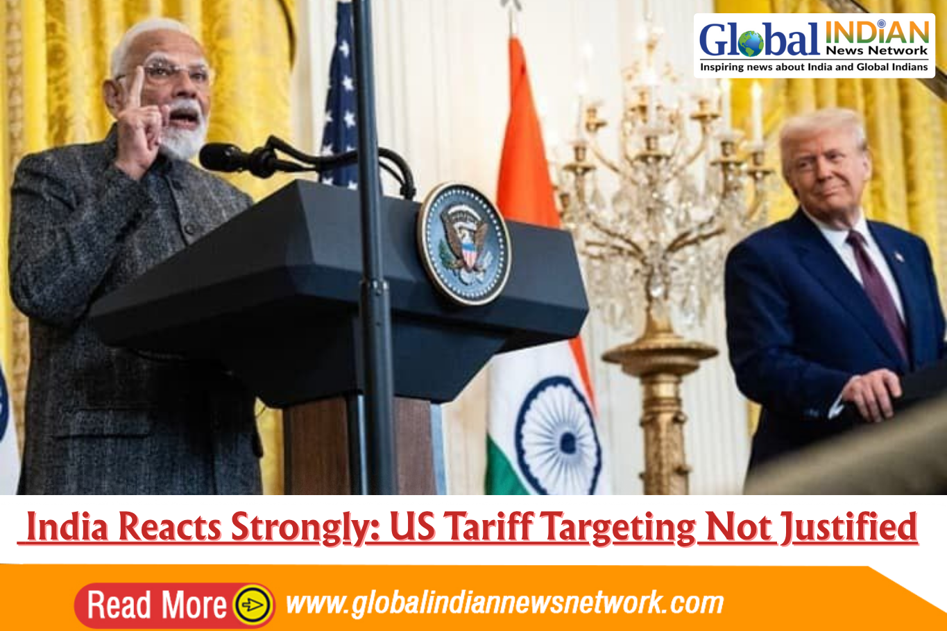 India Reacts Strongly: US Tariff Targeting Not Justified