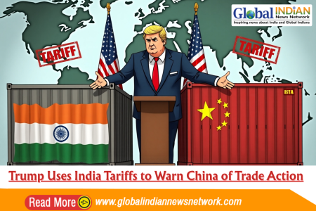 Trump Uses India Tariffs to Warn China of Trade Action