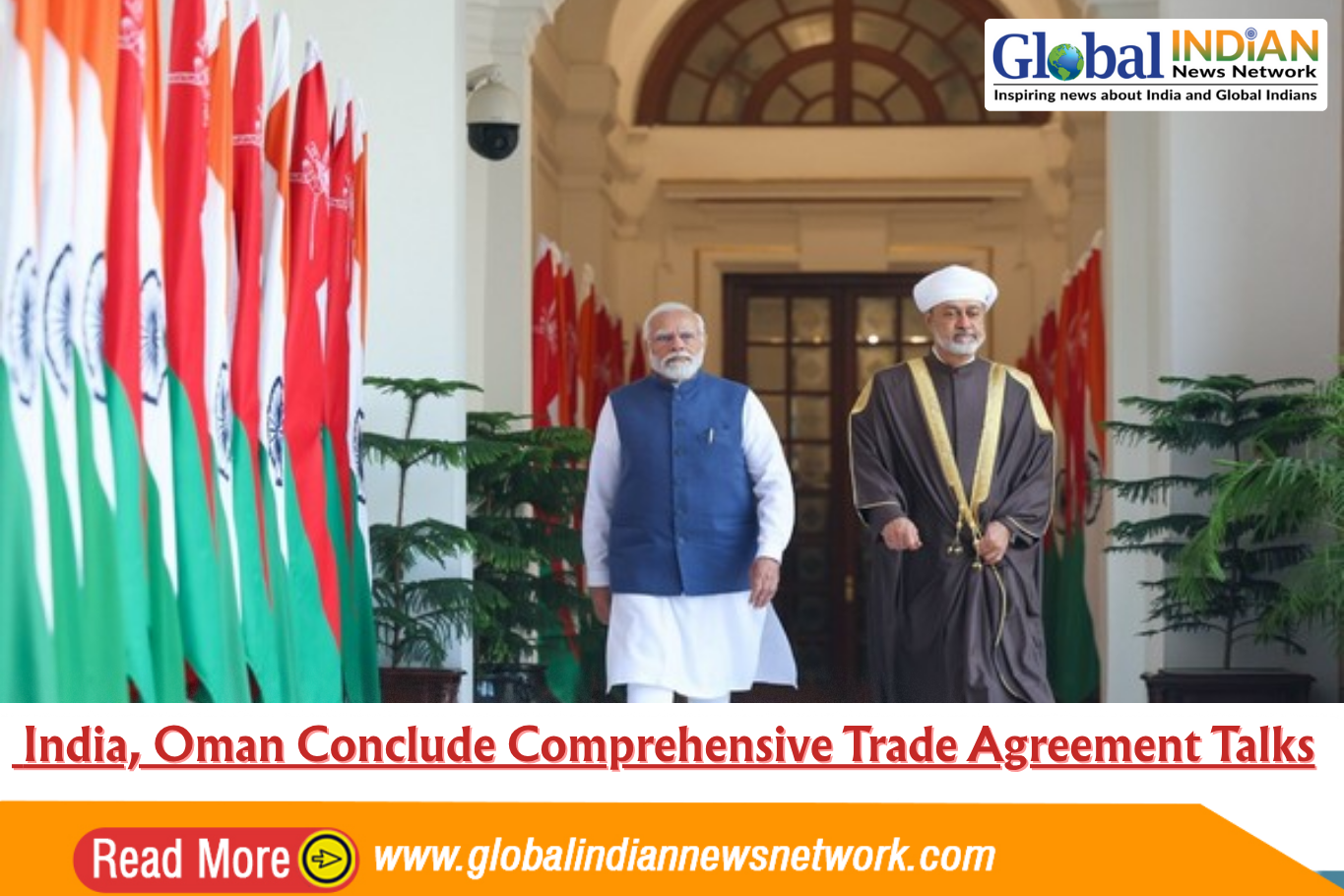  India, Oman Conclude Comprehensive Trade Agreement Talks
