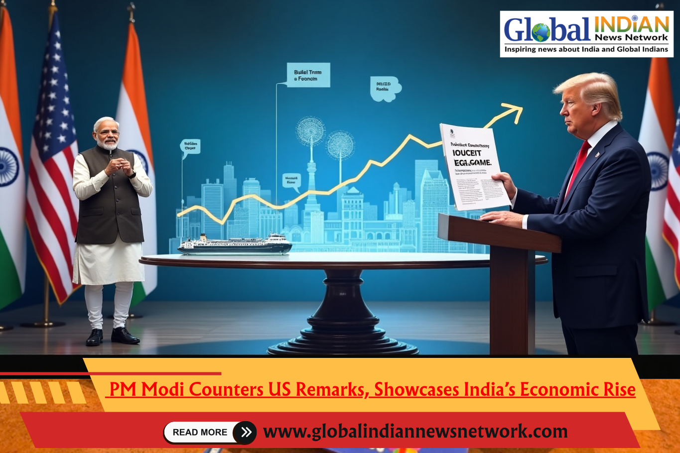  PM Modi Counters US Remarks, Showcases India’s Economic Rise