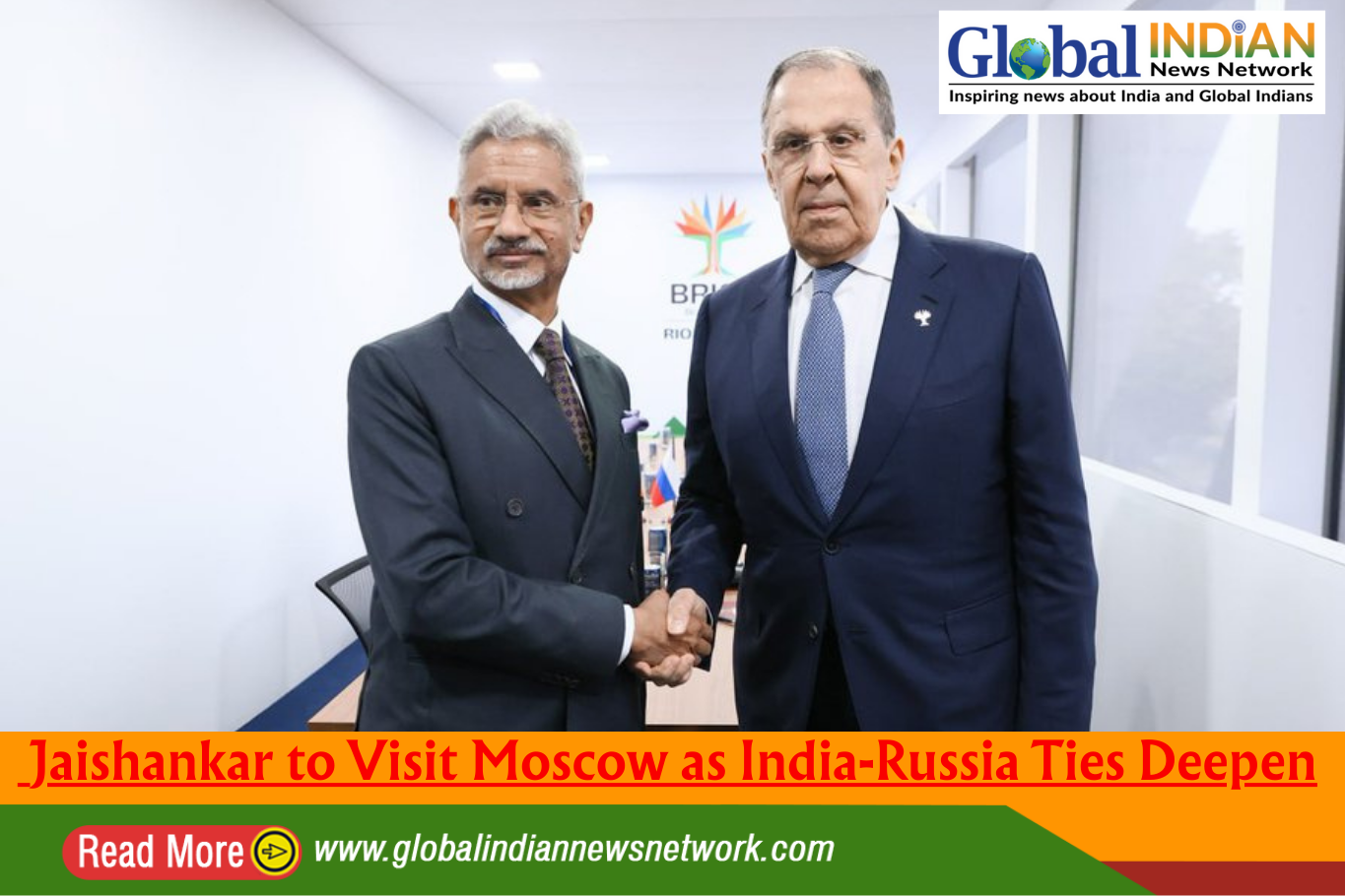  Jaishankar to Visit Moscow as India-Russia Ties Deepen