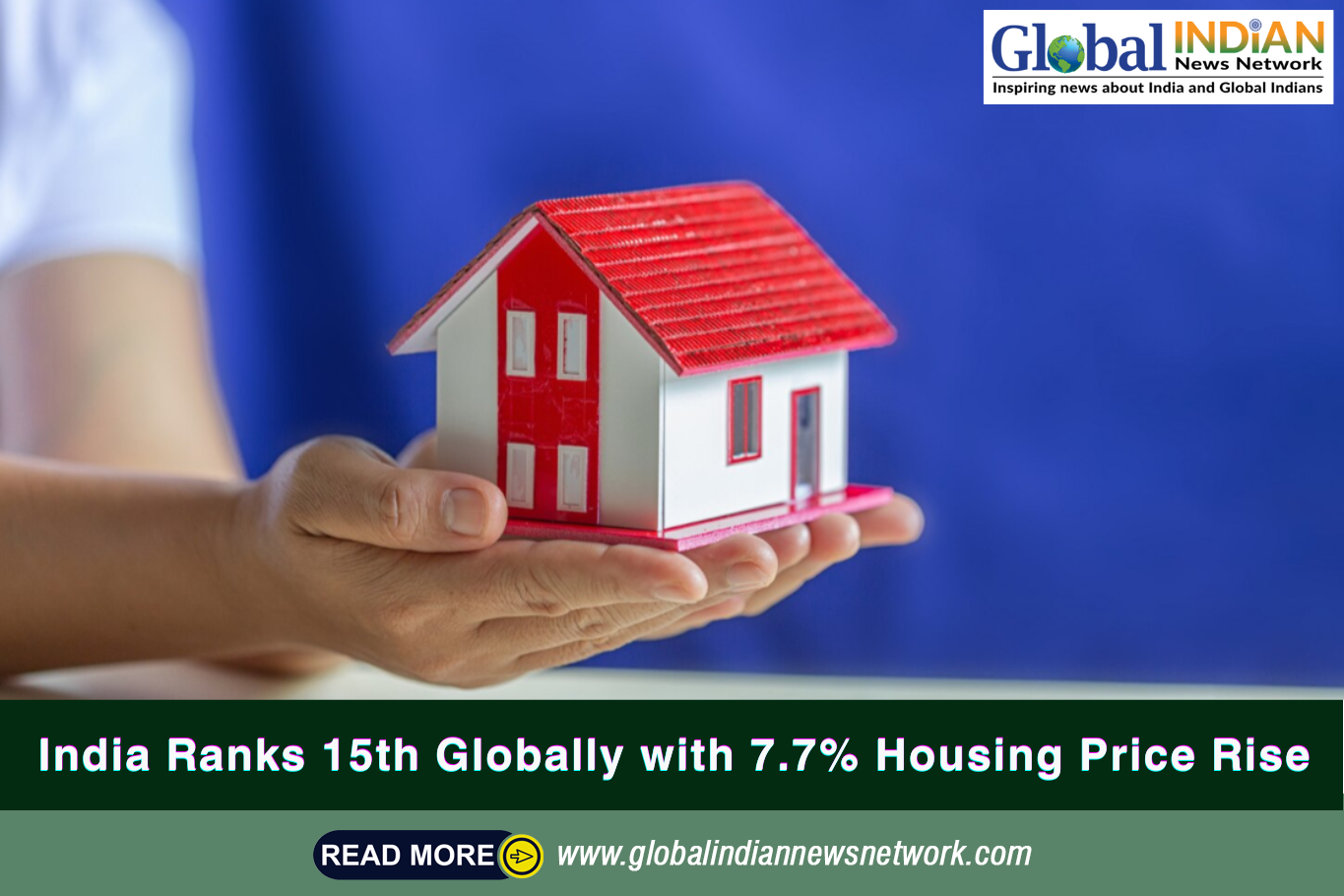  India Ranks 15th Globally with 7.7% Housing Price Rise