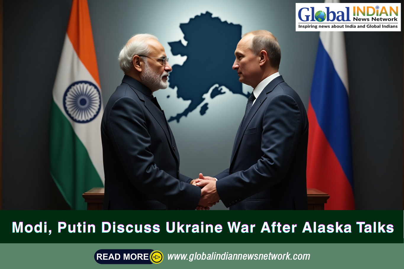  Modi, Putin Discuss Ukraine War After Alaska Talks

