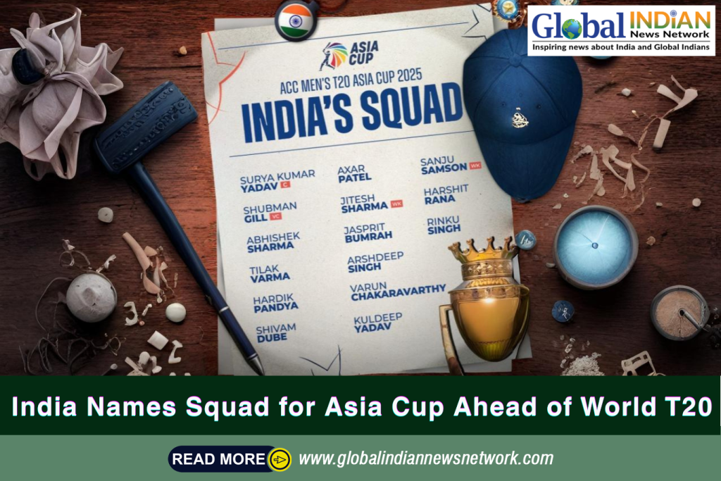 India Names Squad for Asia Cup Ahead of World T20