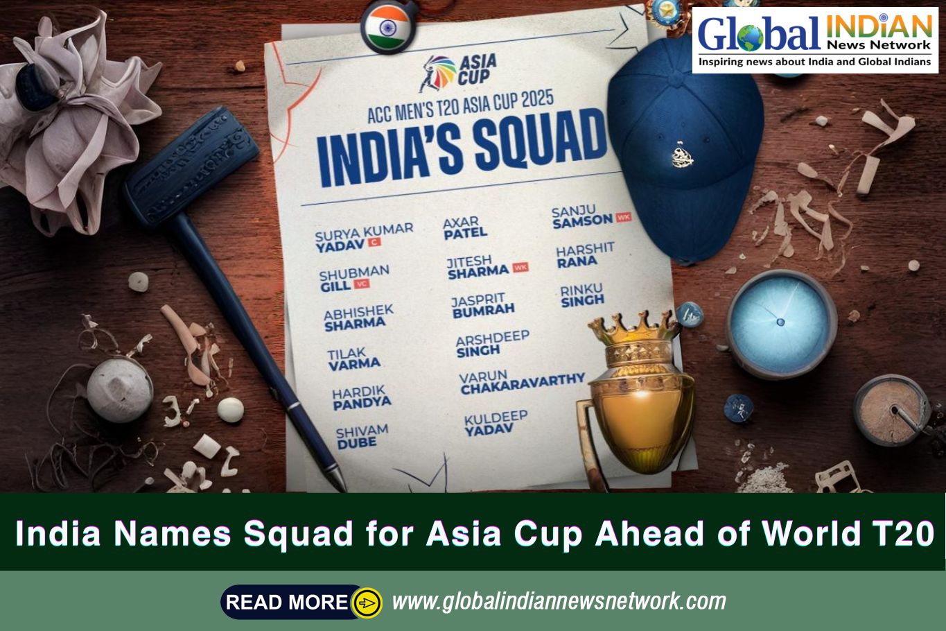  India Names Squad for Asia Cup Ahead of World T20