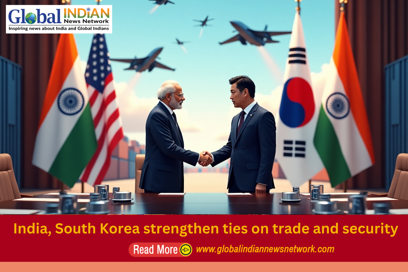  India, South Korea strengthen ties on trade and security
