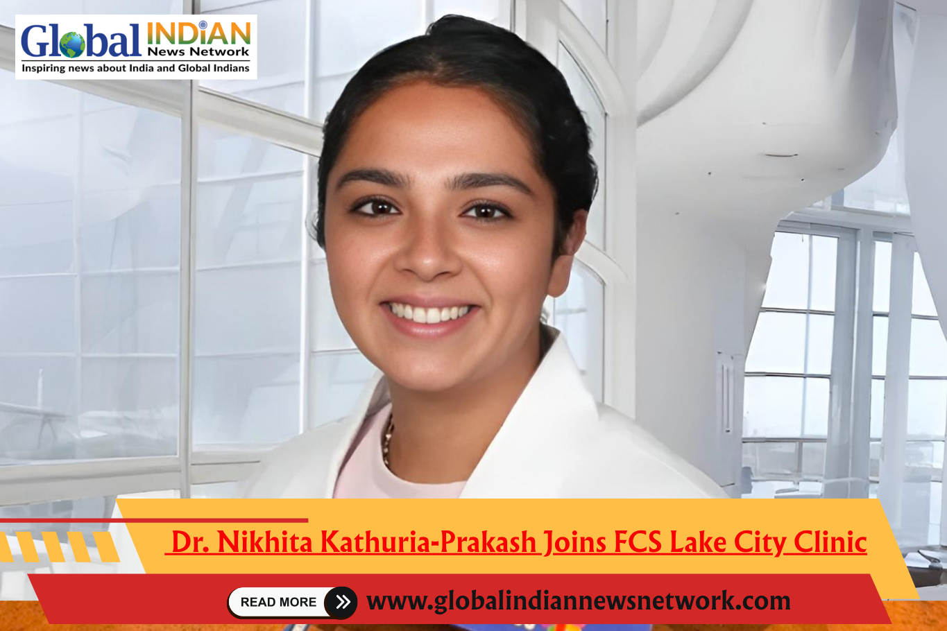  Dr. Nikhita Kathuria-Prakash Joins FCS Lake City Clinic
