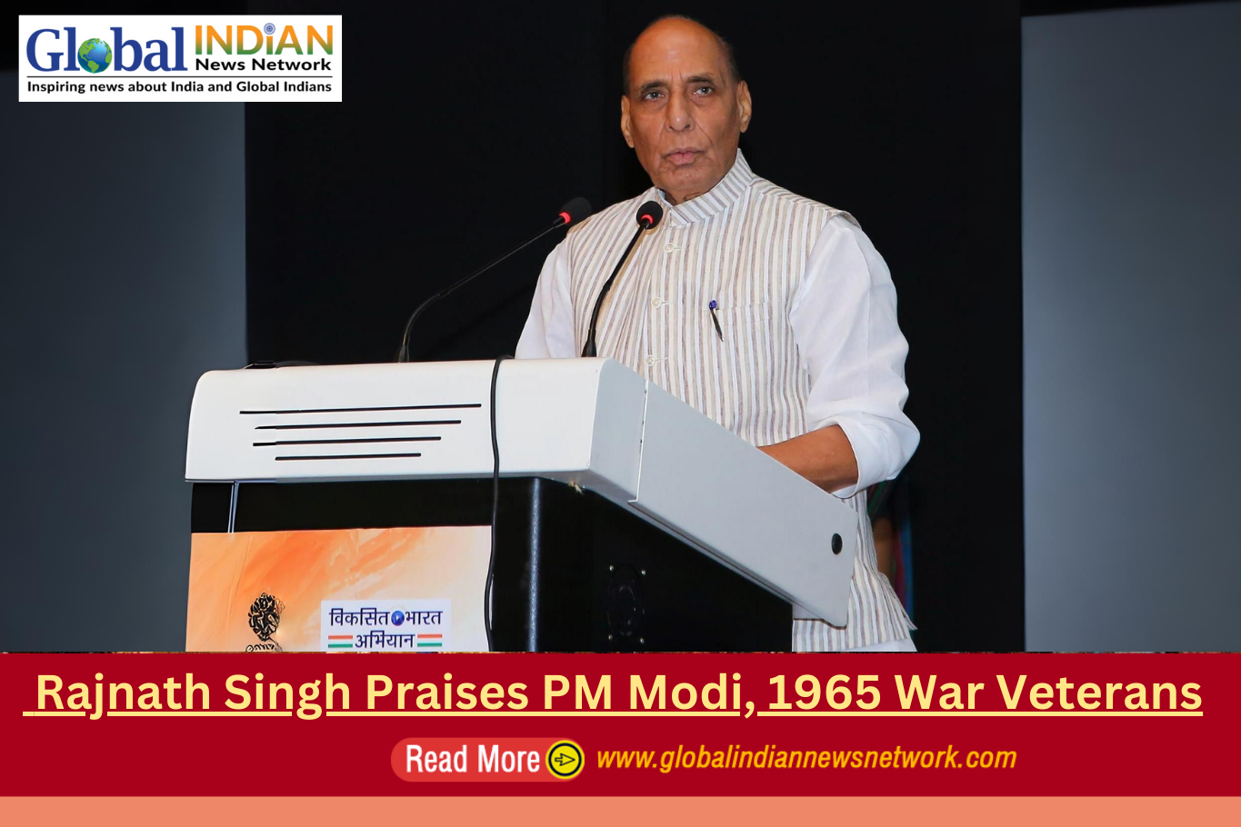  Rajnath Singh Praises PM Modi, 1965 War Veterans