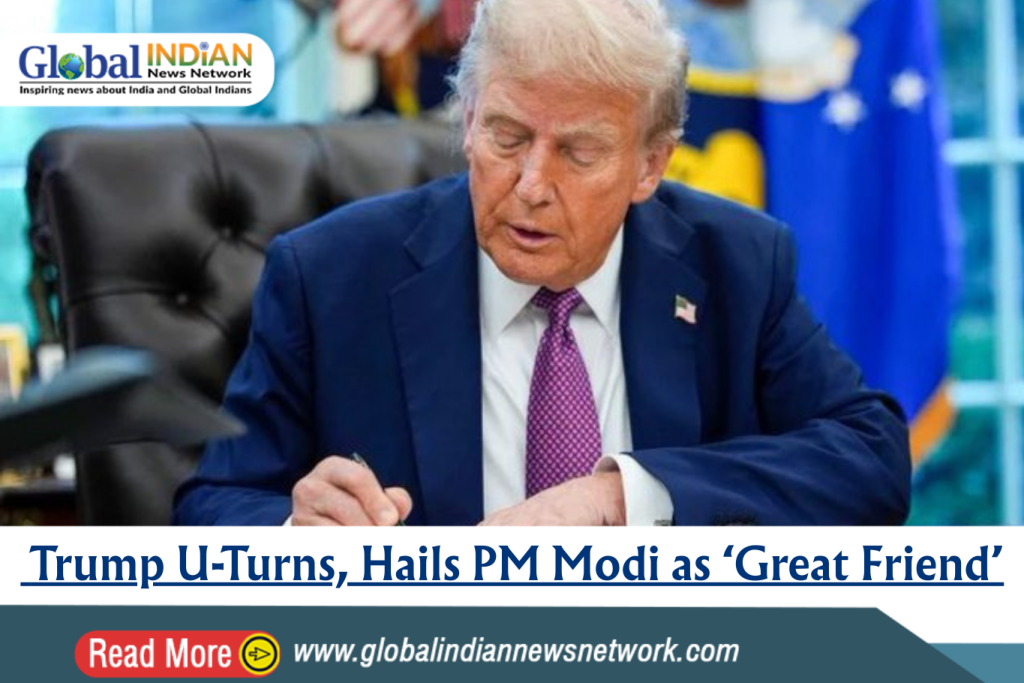 Trump U-Turns, Hails PM Modi as ‘Great Friend’