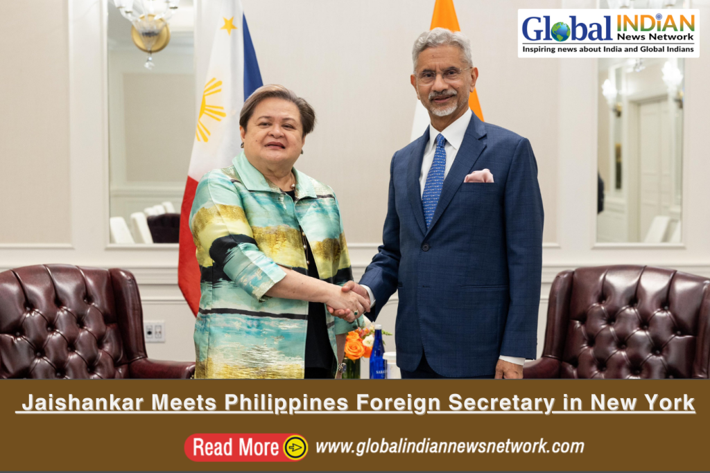 Jaishankar Meets Philippines Foreign Secretary in New York Jaishankar Meets Philippines Foreign Secretary in New York