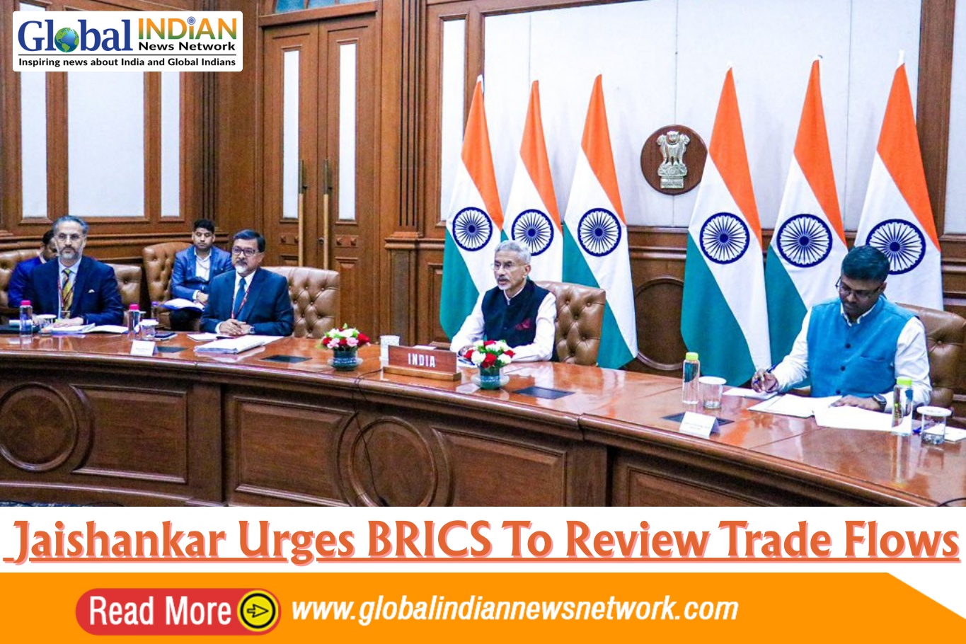  Jaishankar Urges BRICS To Review Trade Flows