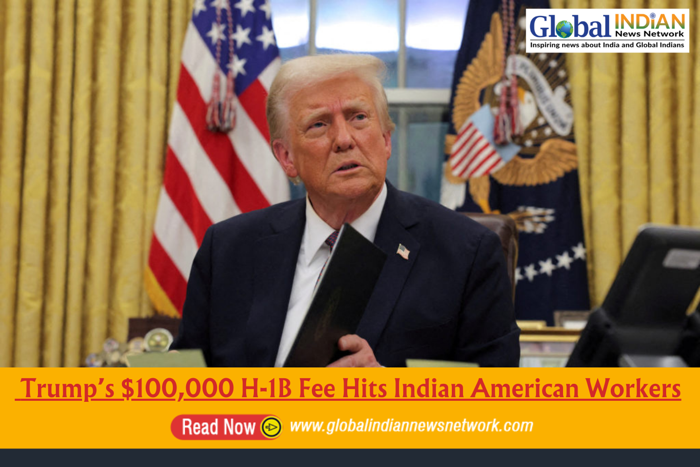  Trump’s $100,000 H-1B Fee Hits Indian American Workers
