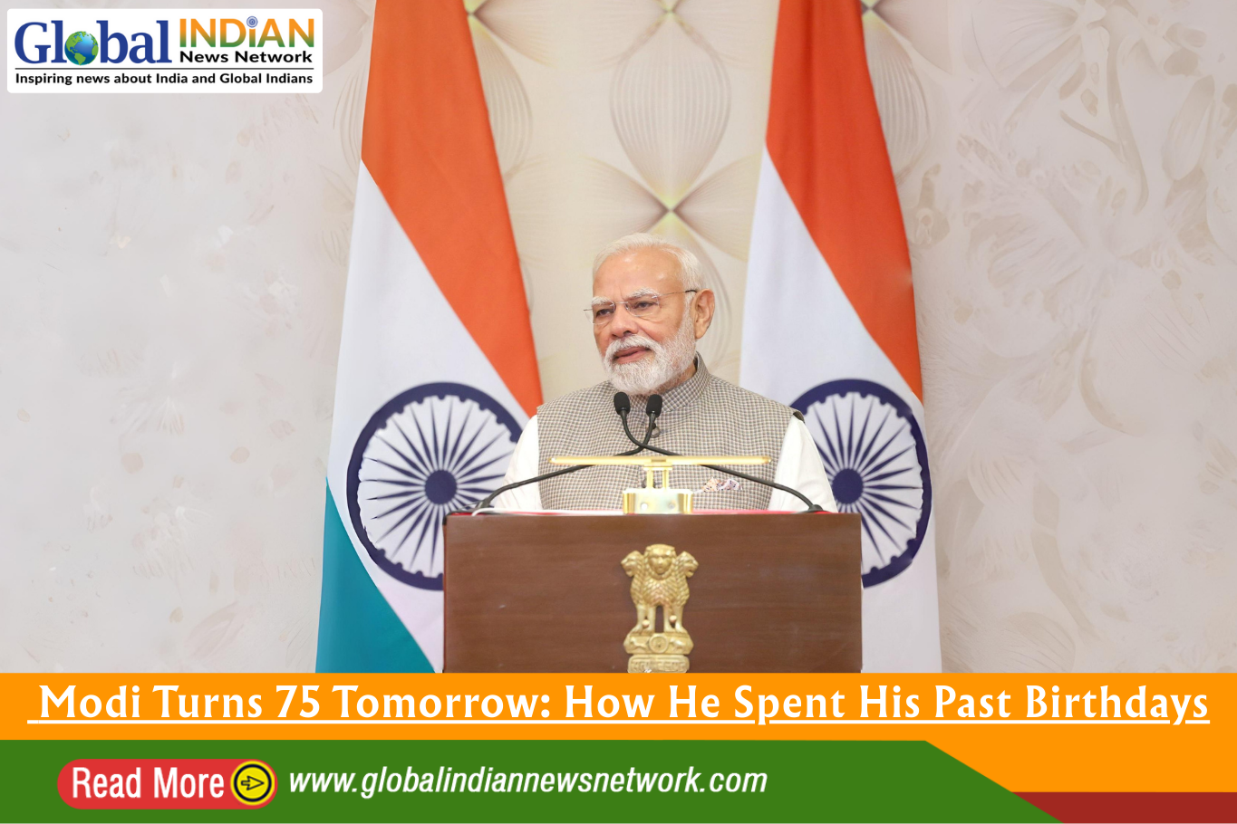  Modi Turns 75 Tomorrow: How He Spent His Past Birthdays