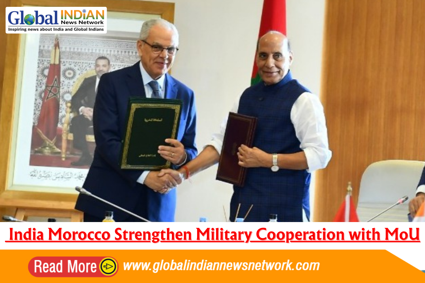  India Morocco Strengthen Military Cooperation with MoU