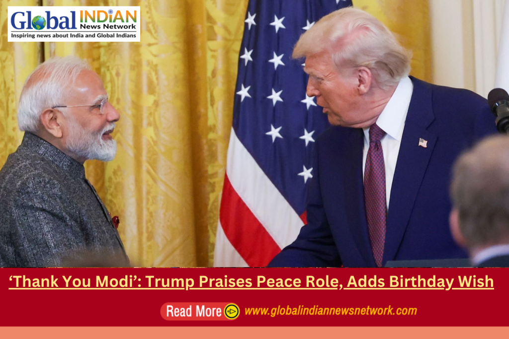 ‘Thank You Modi’: Trump Praises Peace Role, Adds Birthday Wish
