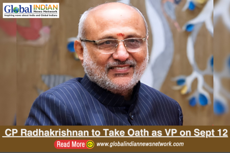 CP Radhakrishnan to Take Oath as VP on Sept 12