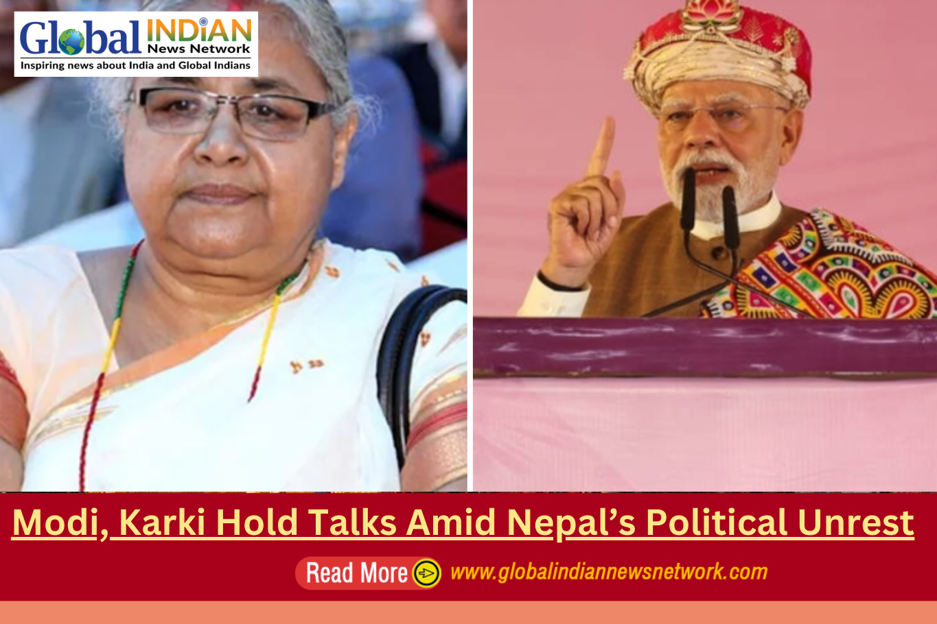  Modi, Karki Hold Talks Amid Nepal’s Political Unrest

