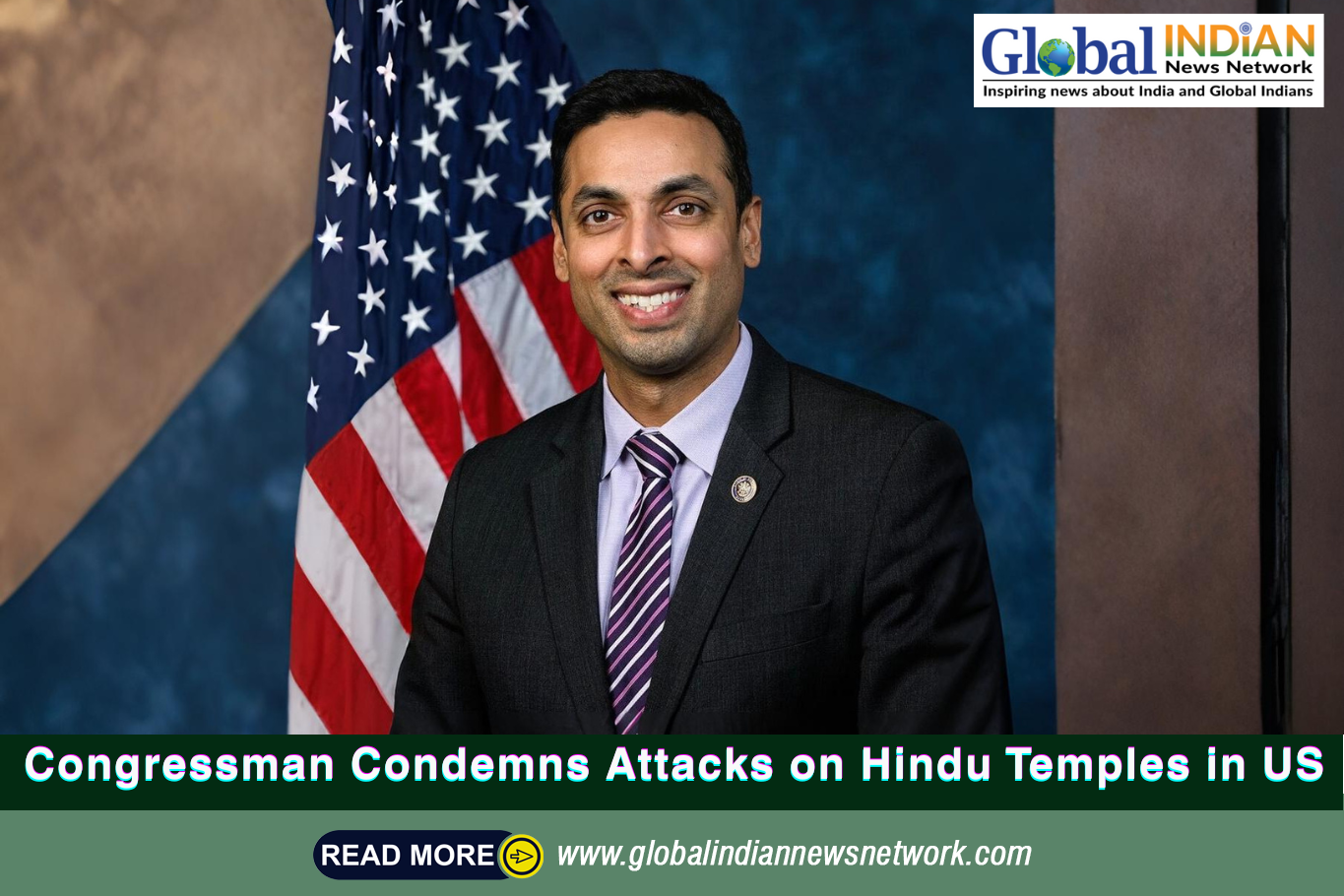  Congressman Condemns Attacks on Hindu Temples in US