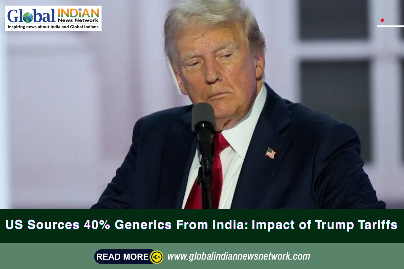  US Sources 40% Generics From India: Impact of Trump Tariffs
