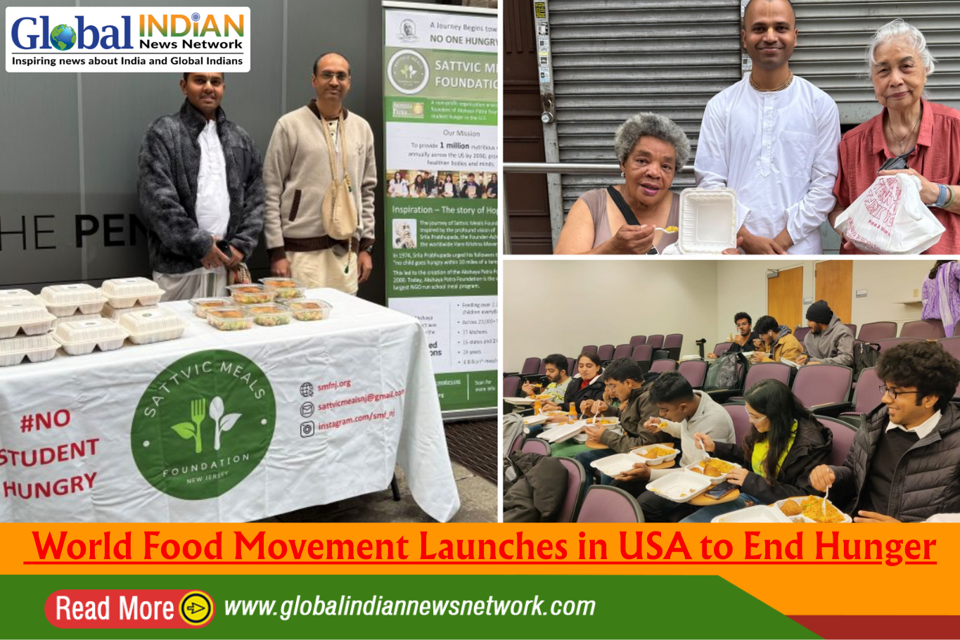  World Food Movement Launches in USA to End Hunger
