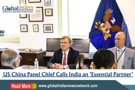 US China Panel Chief Calls India an ‘Essential Partner’