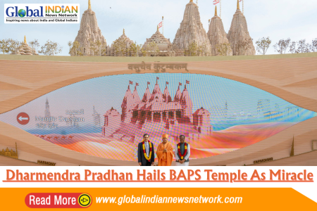 Dharmendra Pradhan Hails BAPS Temple As Miracle