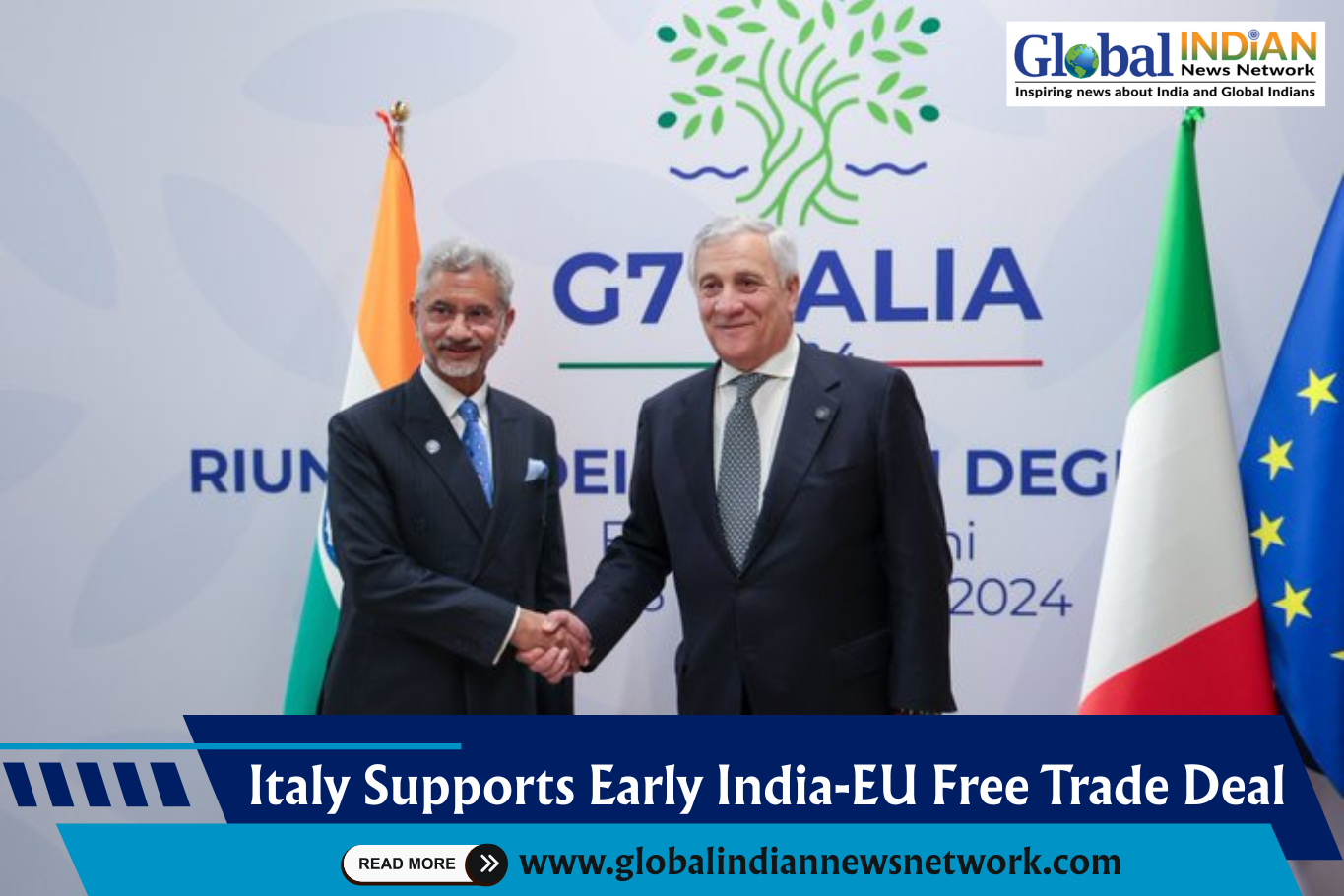  Italy Supports Early India-EU Free Trade Deal
