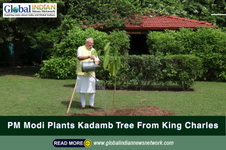 PM Modi Plants Kadamb Tree From King Charles