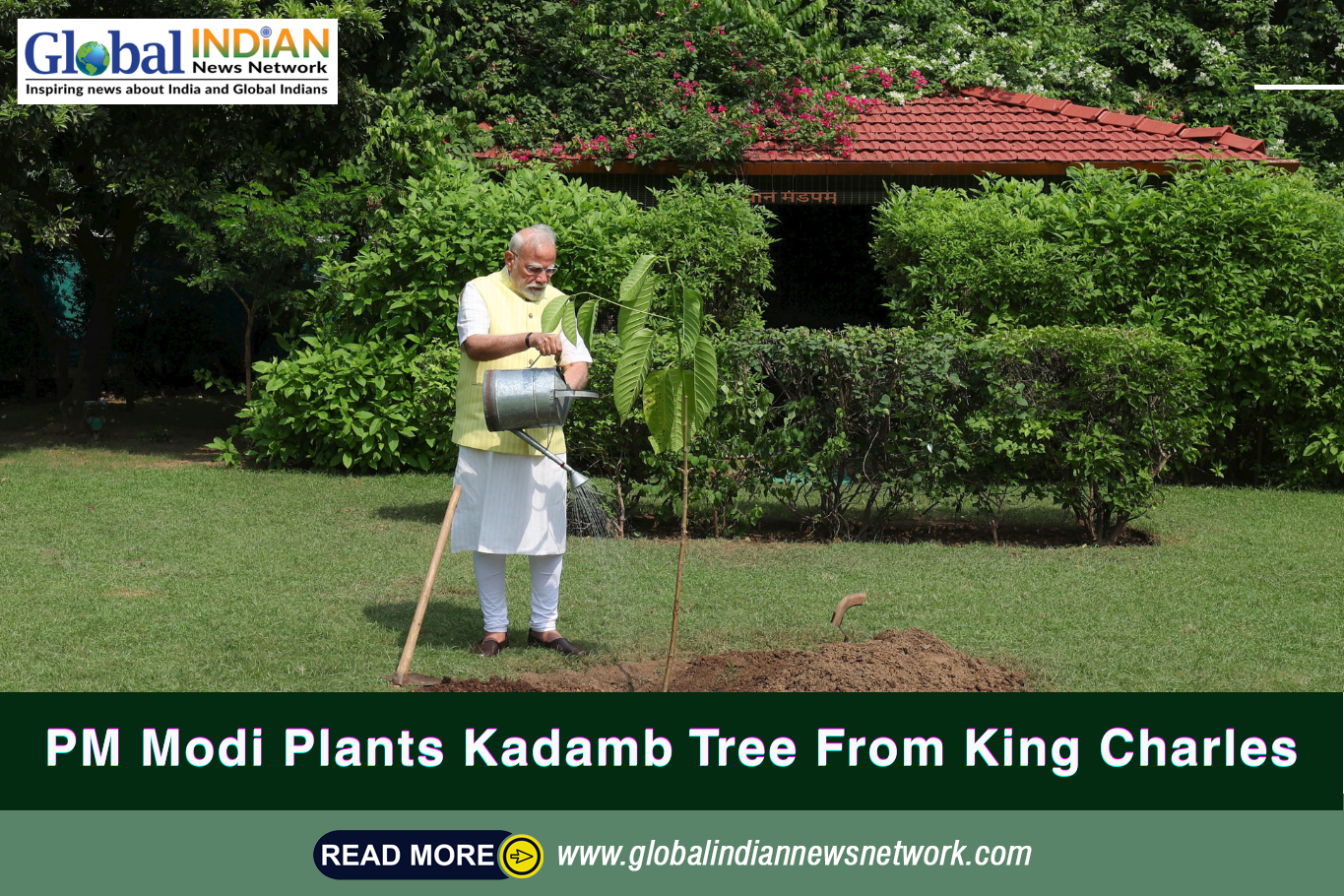 PM Modi Plants Kadamb Tree From King Charles
