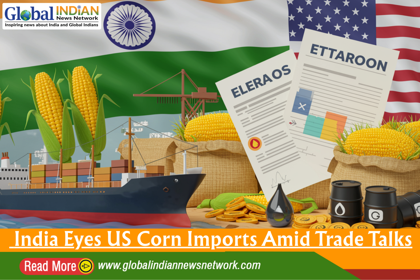  India Eyes US Corn Imports Amid Trade Talks