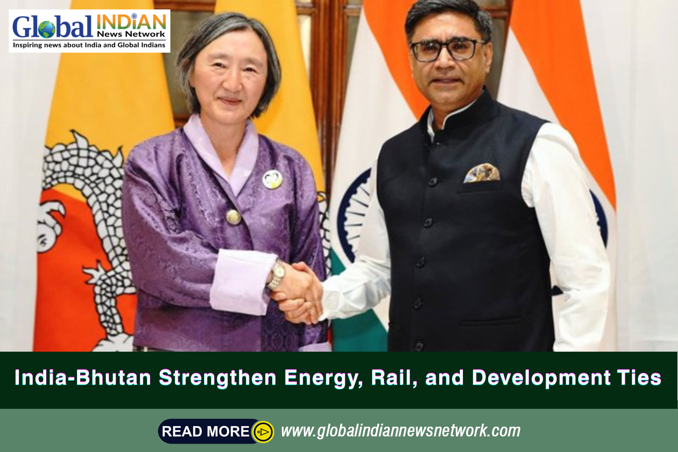  India-Bhutan Strengthen Energy, Rail, and Development Ties
