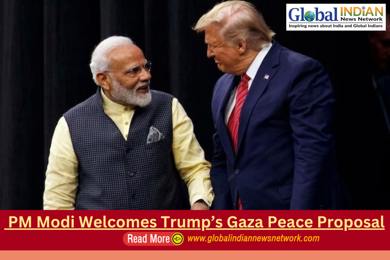  PM Modi Welcomes Trump’s Gaza Peace Proposal