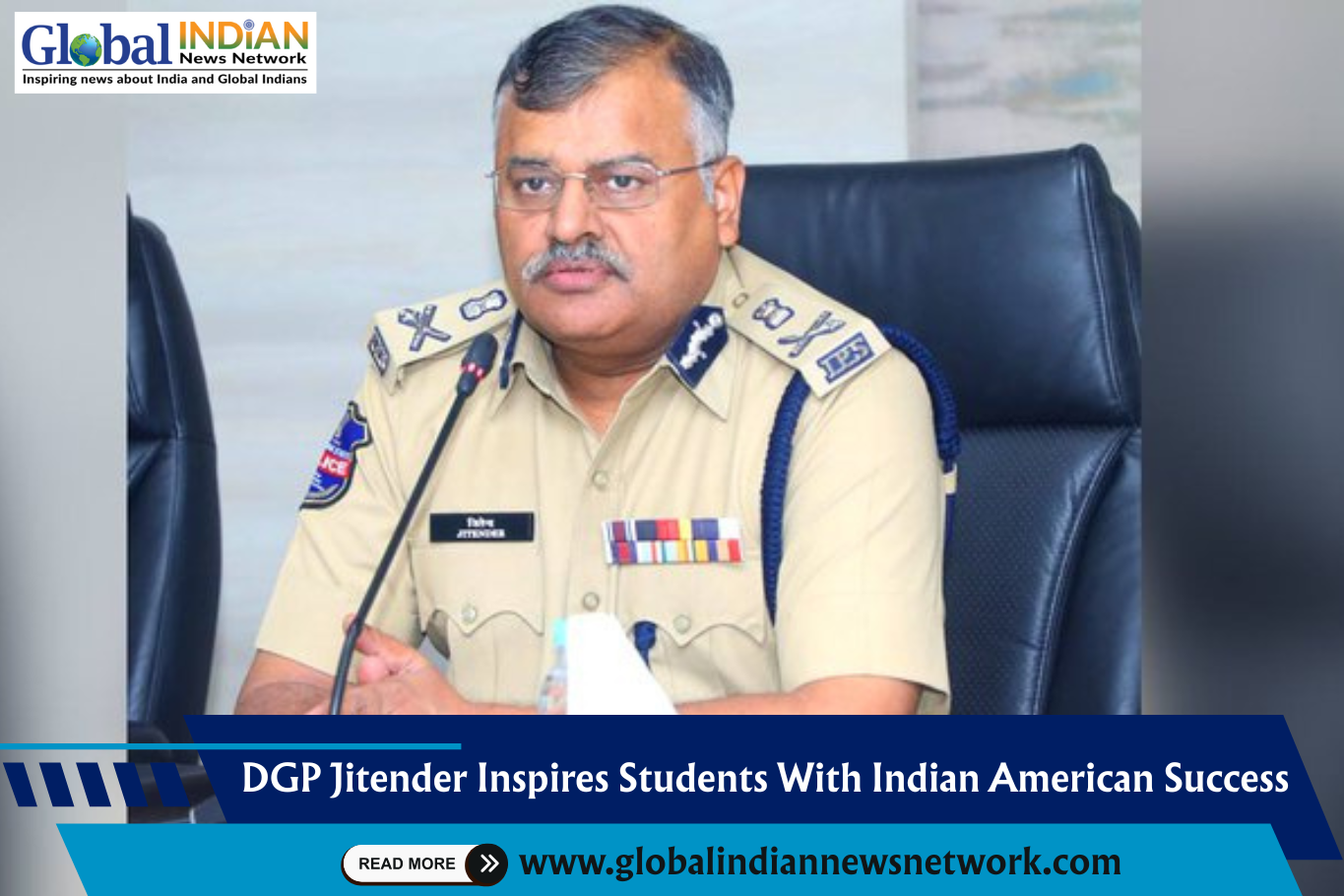  DGP Jitender Inspires Students With Indian American Success